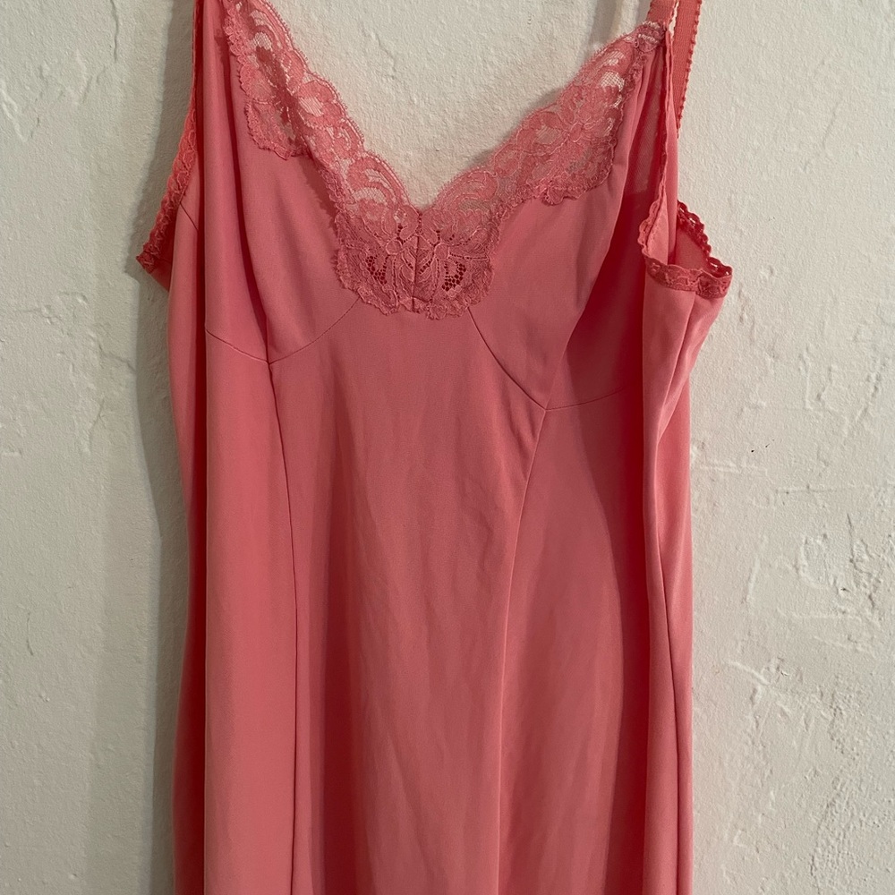 Vintage Pink Slip Dress